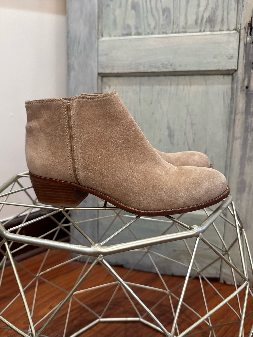 Antonio Melani Paxt Suede Casual Booties Tan 7.5